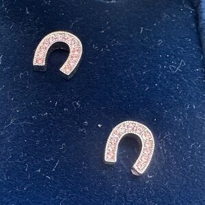 Montana Silversmiths Pink Horseshoe Earrings